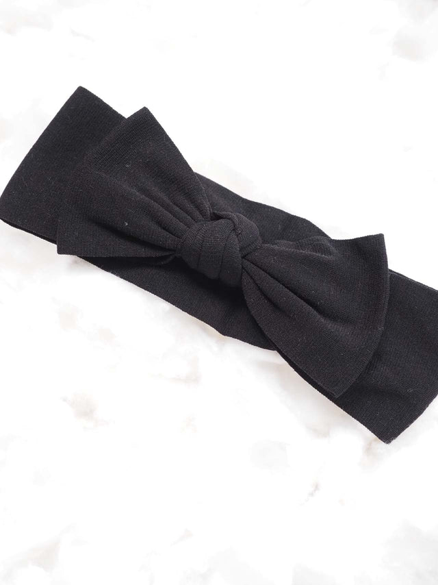 Acessórios: Fita de Cabelo com Laço para Criança | Black Peach Color: preto, azul, crú Size: TU | Outono / Inverno 2022