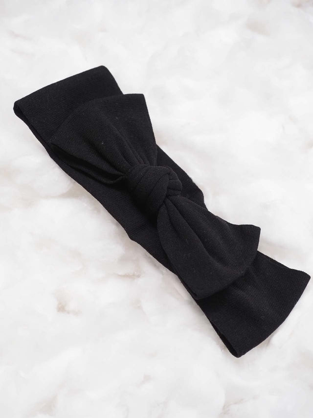 Acessórios: Fita de Cabelo com Laço para Criança | Black Peach Color: preto, azul, crú Size: TU | Outono / Inverno 2022