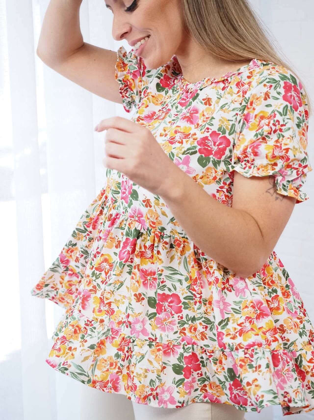 BLUSAS: Blusa Acetinada | Black Peach Color: rosa Size: S/M | Outono / Inverno 2022