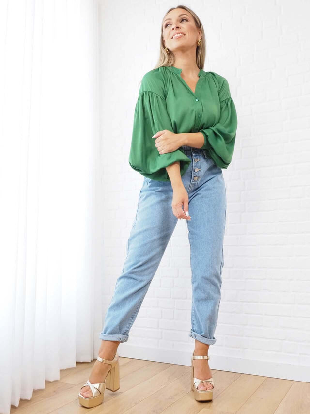 Camisas: Blusa para Senhora - Black Peach® Color: bege, kaki, verde Size: S, M, L | Outono / Inverno 2022