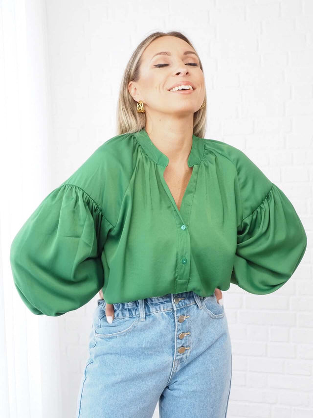 Camisas: Blusa para Senhora - Black Peach® Color: verde Size: S | Outono / Inverno 2022