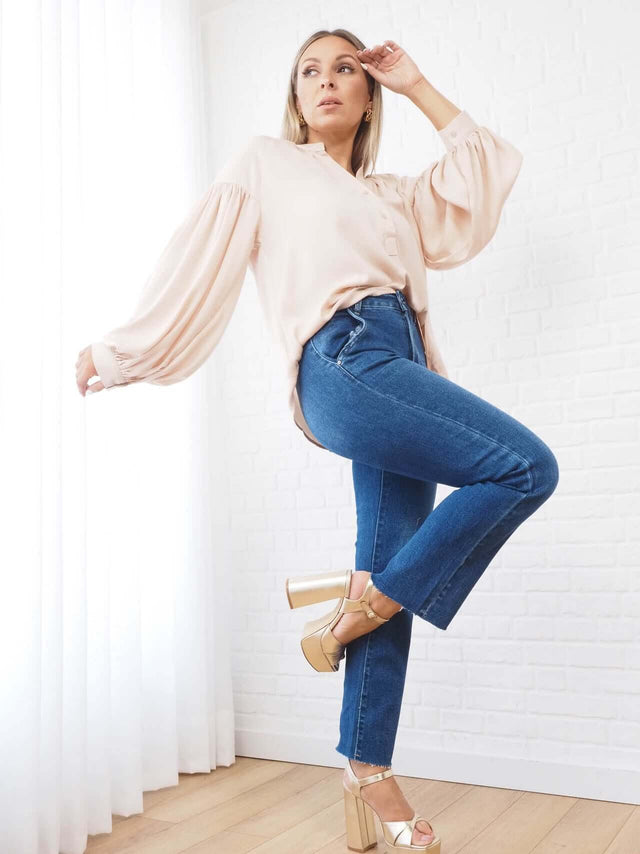 Camisas: Blusa para Senhora - Black Peach® Color: bege, kaki, verde Size: S, M, L | Outono / Inverno 2022