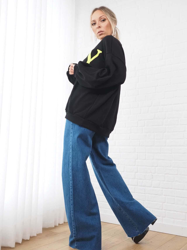 Sweatshirts: Sweatshirt para Mulher - Black Peach® Color: bege, preto Size: TU | Outono / Inverno 2022