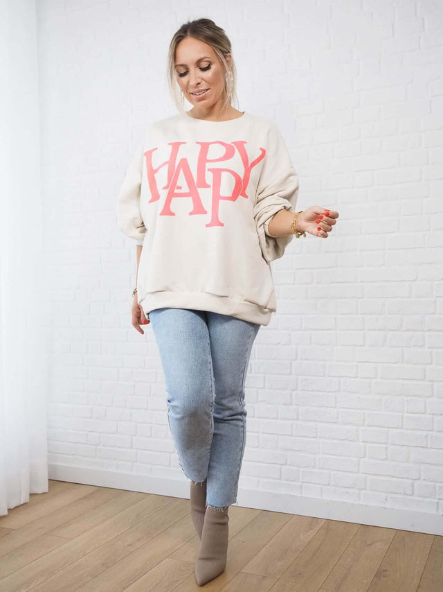Sweatshirts: Sweatshirt para Mulher - Black Peach® Color: bege, preto Size: TU | Outono / Inverno 2022