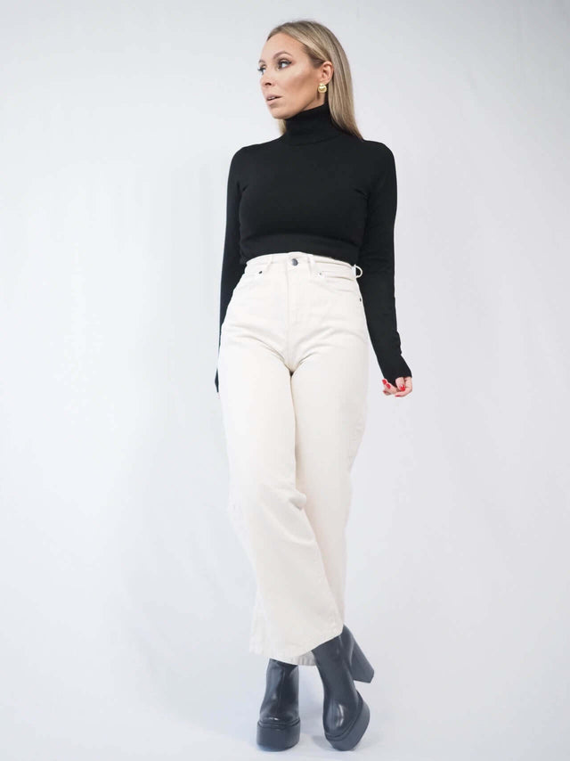 Calças Outono / Inverno 2022 CALÇA CULOTE EM SARJA Color: crú Size: 36