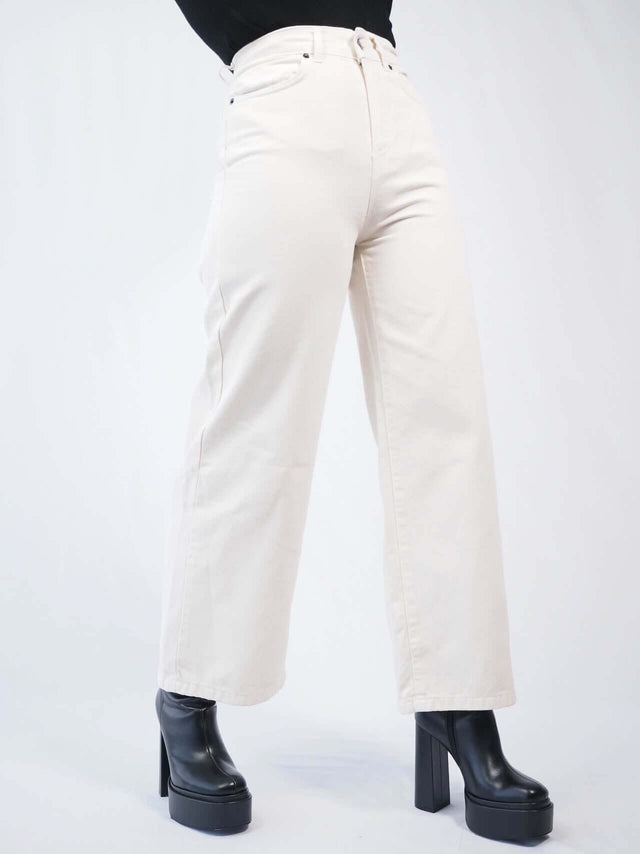 Calças Outono / Inverno 2022 CALÇA CULOTE EM SARJA Color: crú Size: 34
