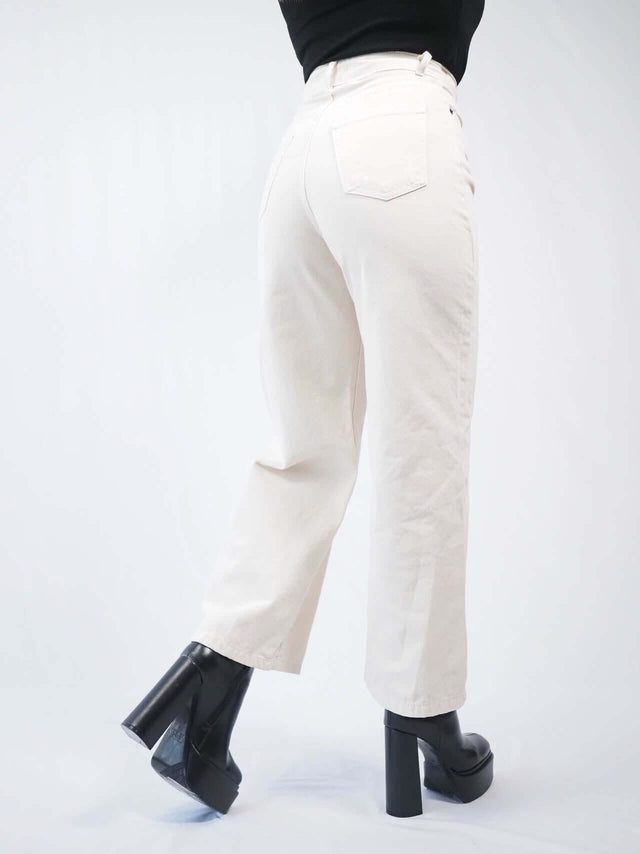 Calças Outono / Inverno 2022 CALÇA CULOTE EM SARJA Color: crú Size: 34, 36, 38, 40