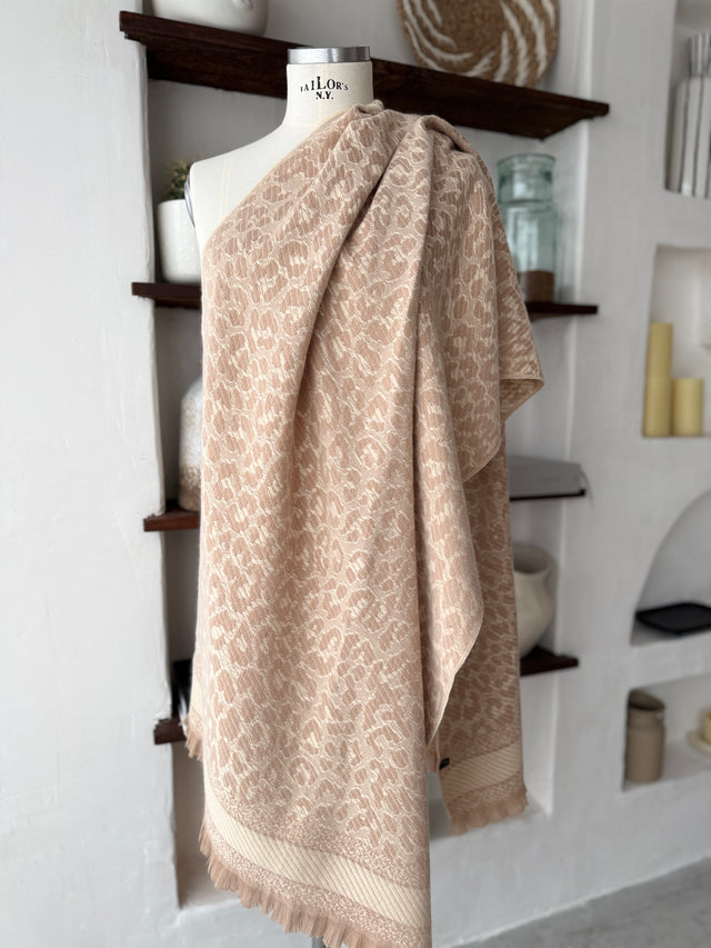Cachecol de Malha Estampado