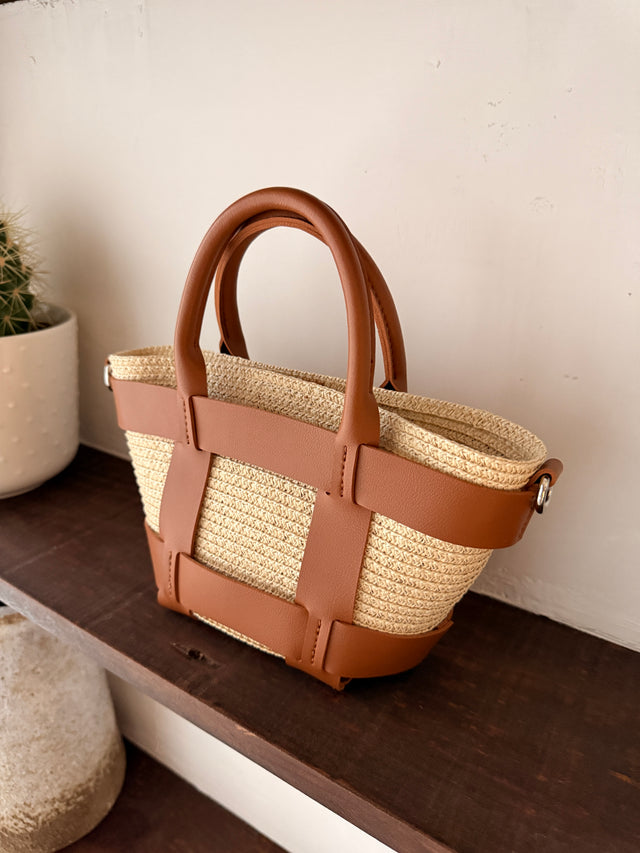 Raffia Mini Tote