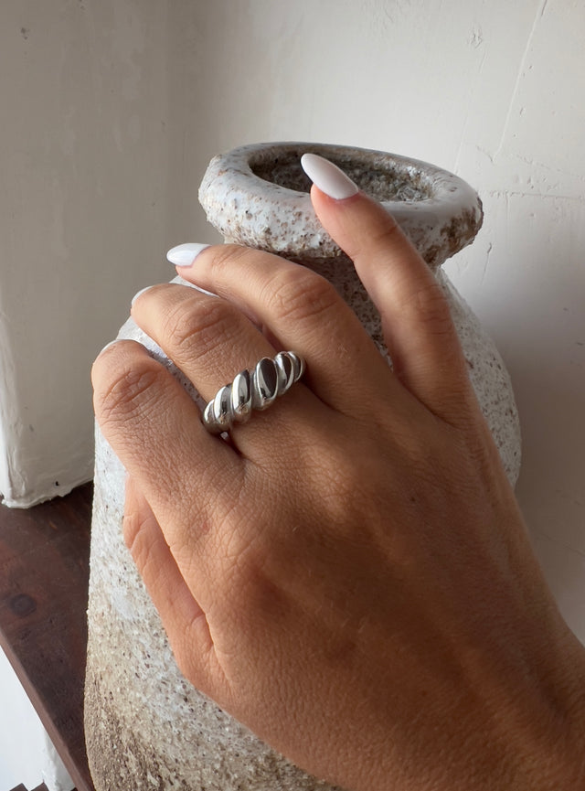 Twisted Stainless Steel Ring