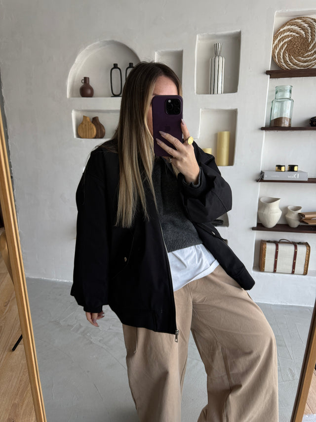 Blusão Bomber Oversized