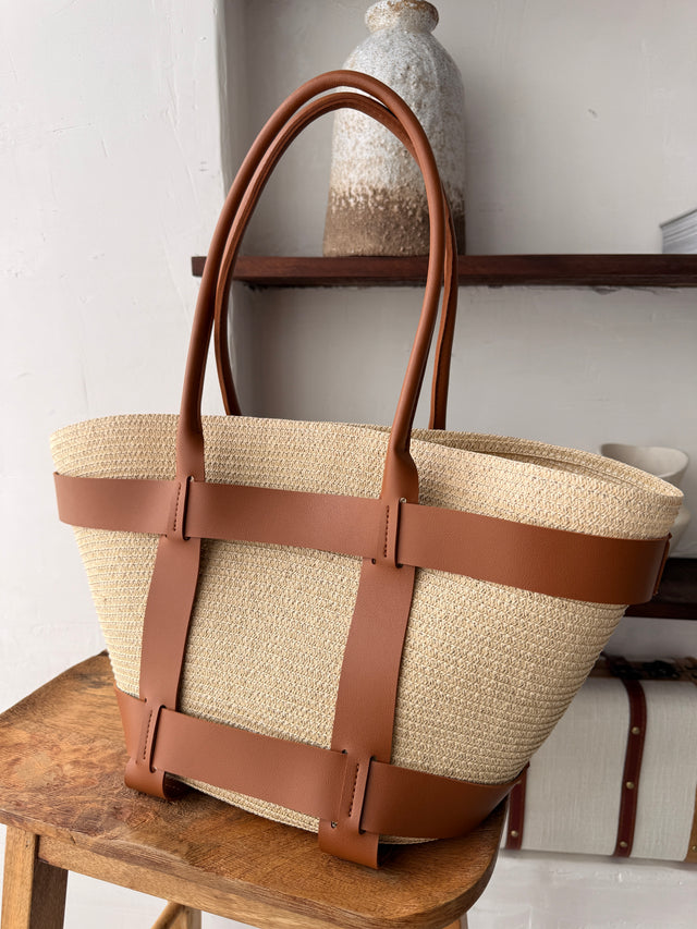Mala Tote Em Ráfia