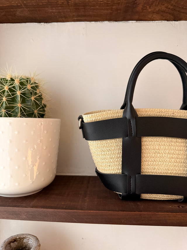 Raffia Mini Tote