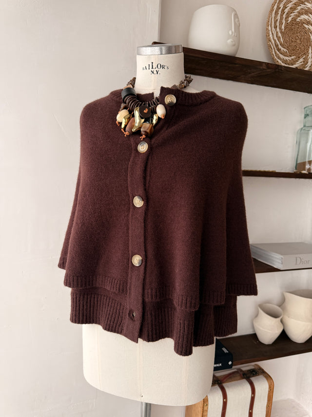 Knitted Jacket with Flap