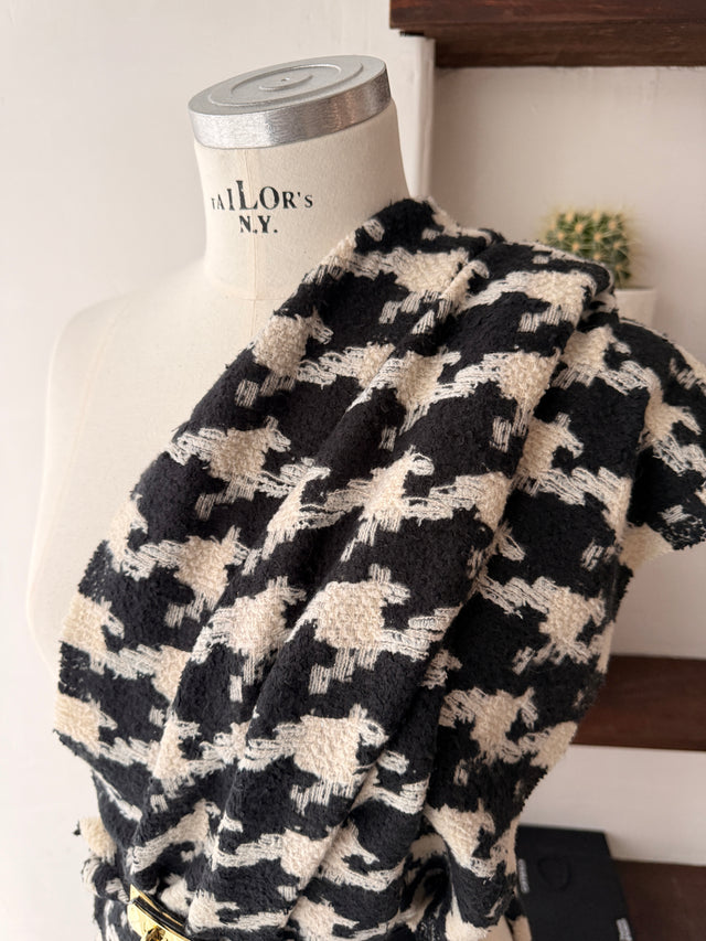 Cachecol de Malha Pata de Galo