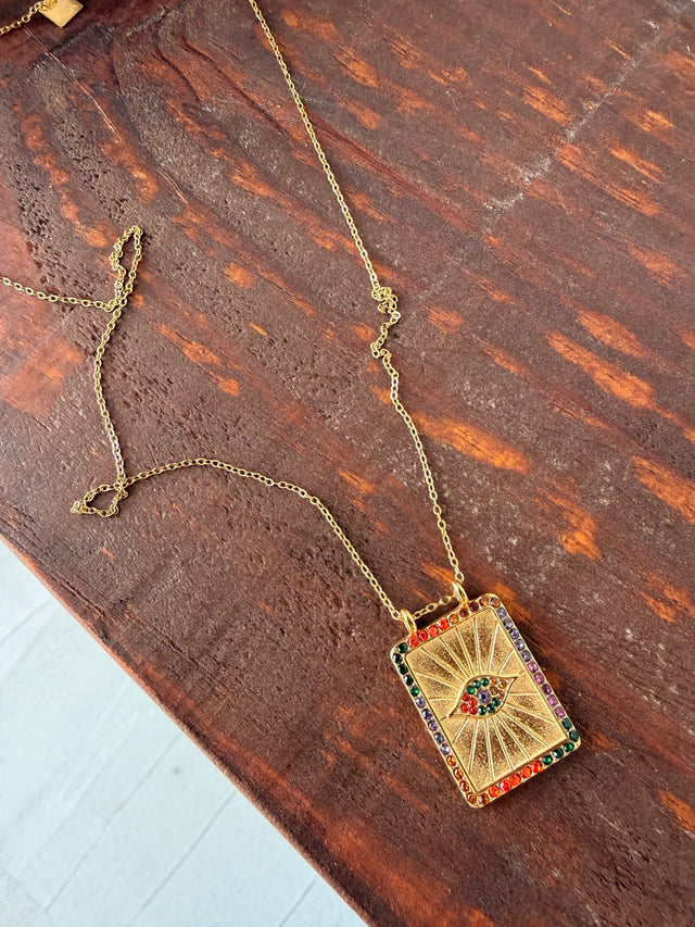 Necklace with Turkish Eye Medal