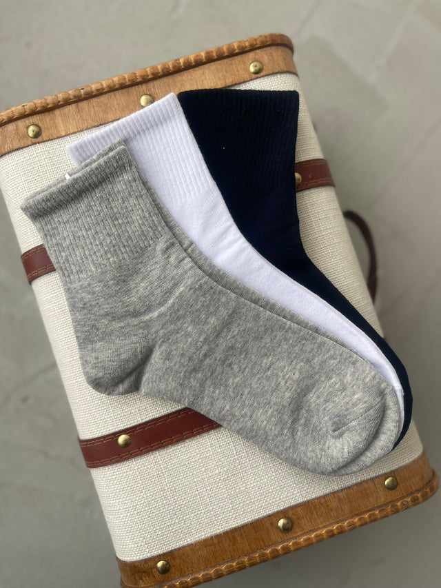 3 Pairs Cotton Short Socks