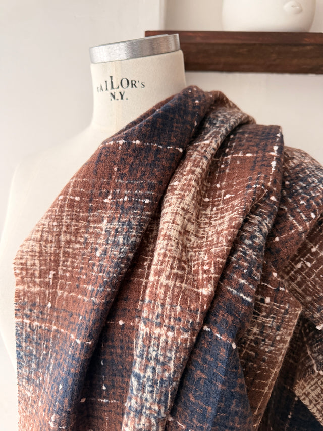 Cachecol de Malha aos Quadrados