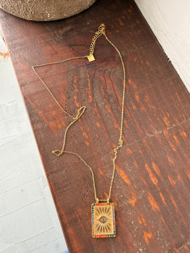 Necklace with Turkish Eye Medal