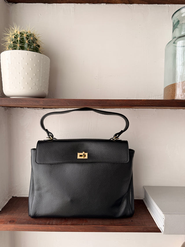 Mala City em Pele com Alça Dupla