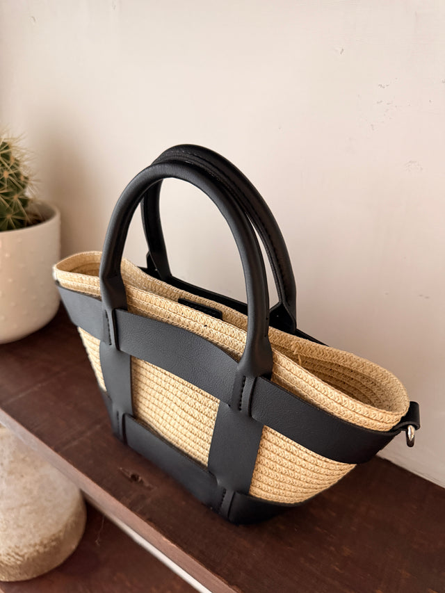 Raffia Mini Tote