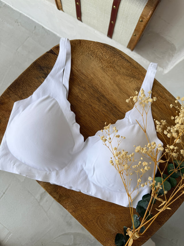 Microfiber Padded Crossover Bra