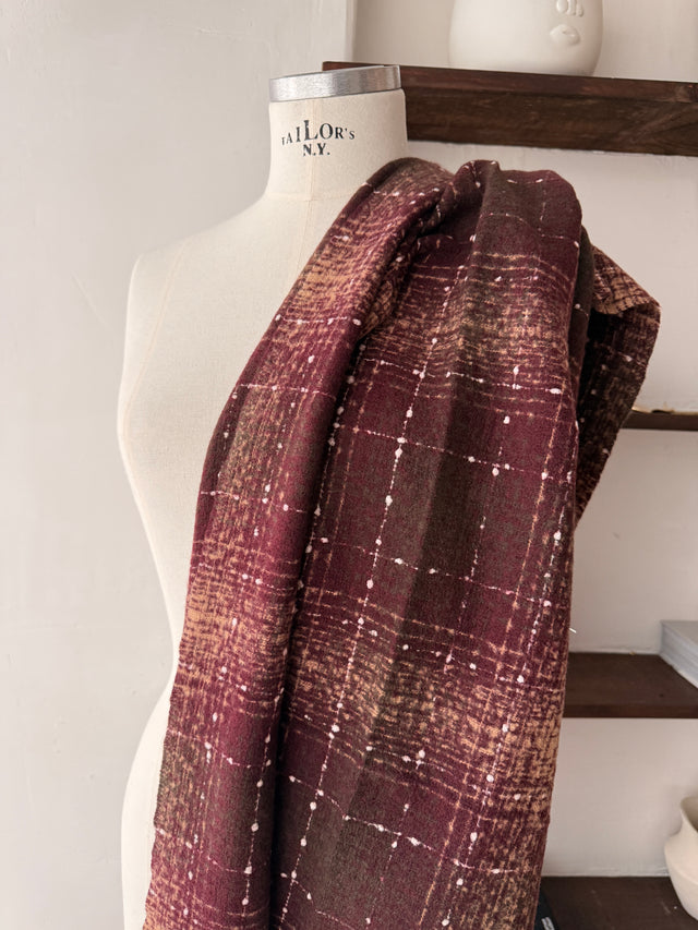 Cachecol de Malha aos Quadrados