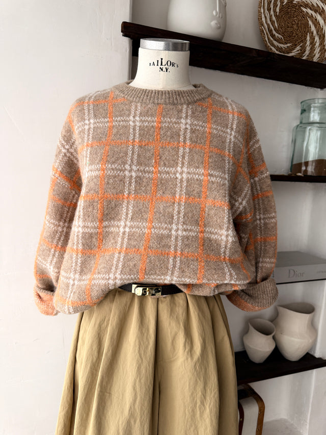 Camisola Malha Xadrez