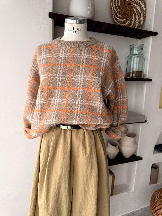 Camisola Malha Xadrez