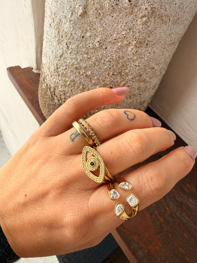 Anel Ajustável Brilhante