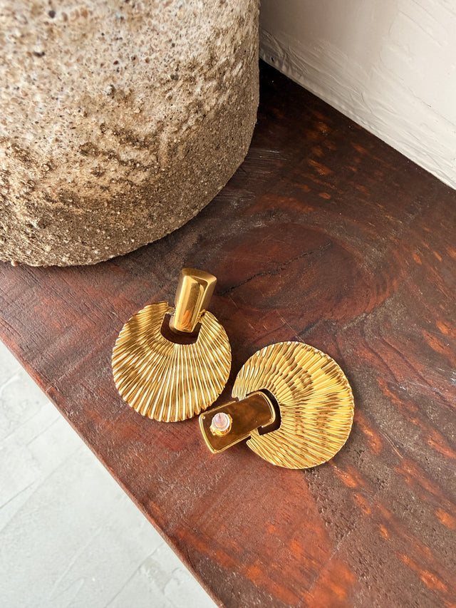 Brincos Redondos Raiados