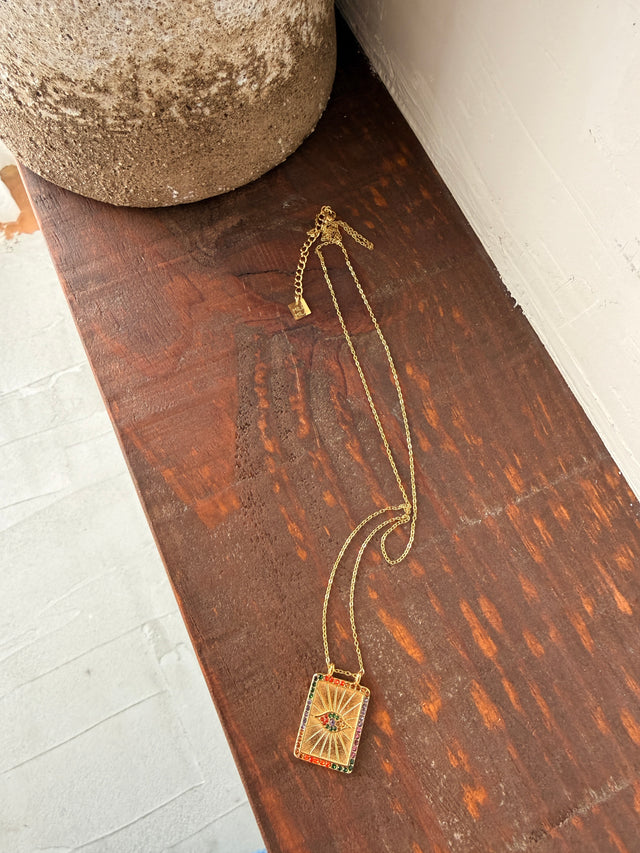 Necklace with Turkish Eye Medal