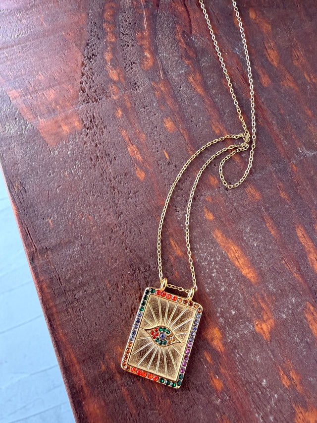 Necklace with Turkish Eye Medal