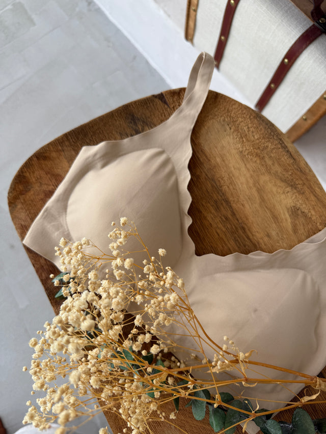 Microfiber Padded Crossover Bra