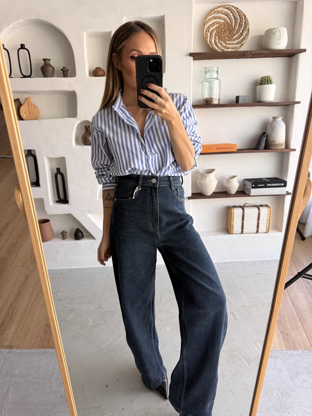 High-Waisted Balloon Jeans
