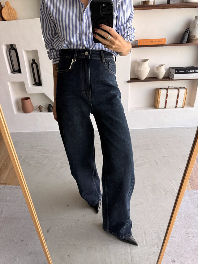 High-Waisted Balloon Jeans
