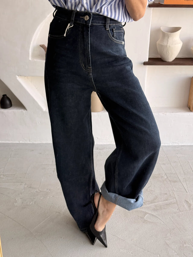 Jeans Balloon Cintura Alta