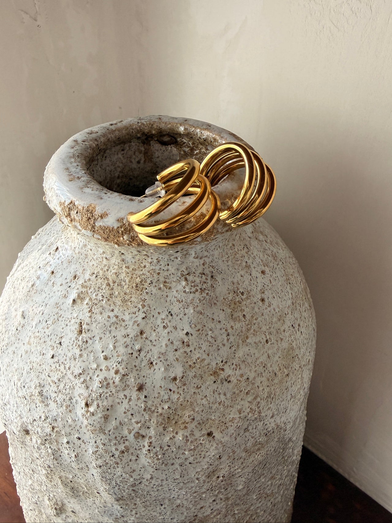 Gold Multiple Hoop Earrings | Elegant Women's Earrings