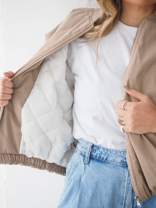 Oversized bomber jacket