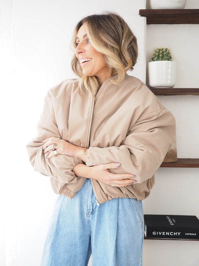Oversized bomber jacket