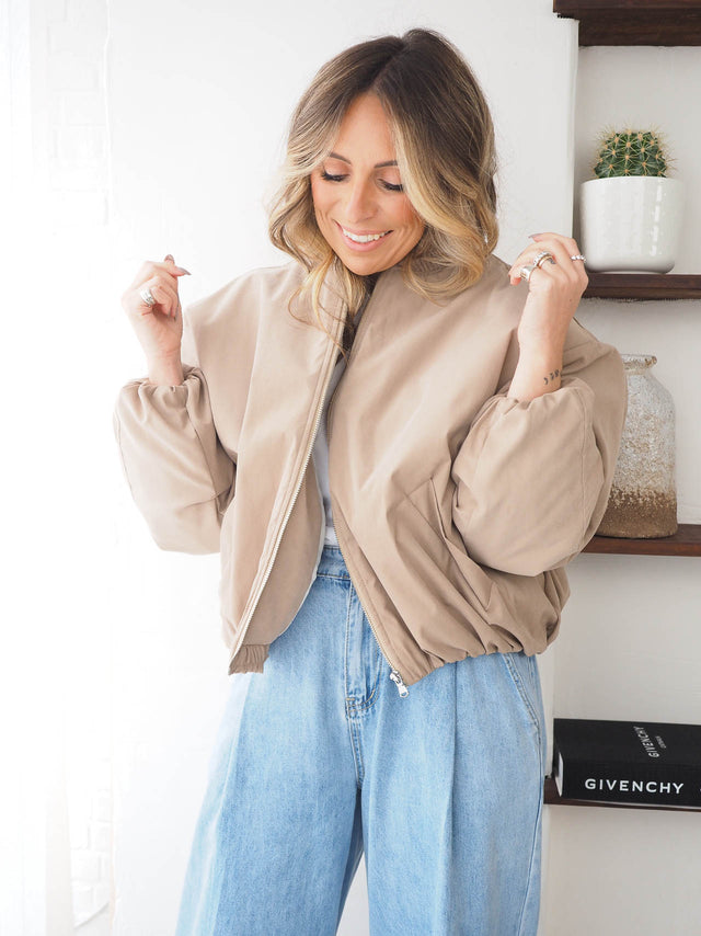 Oversized bomber jacket