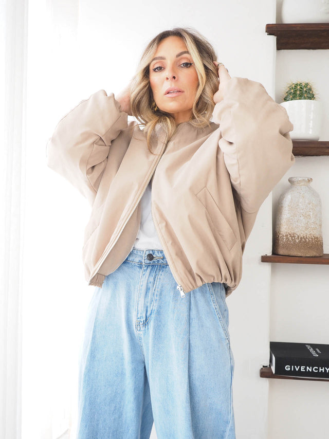 Oversized bomber jacket