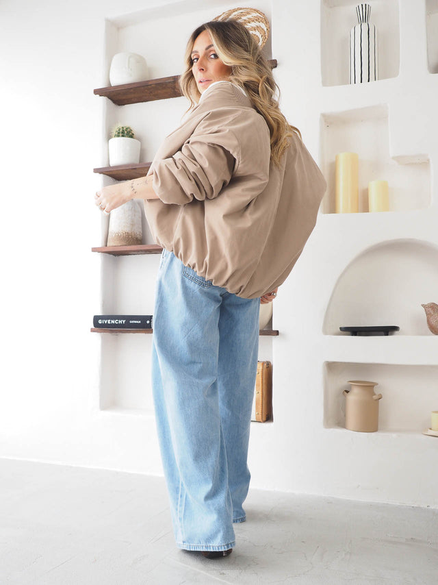 Oversized bomber jacket