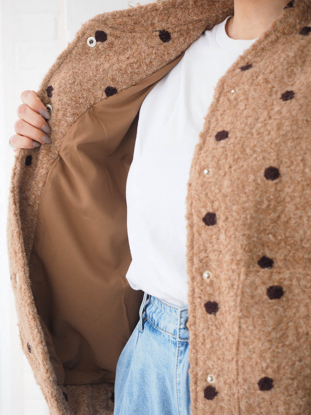 Polka Dot Bomber Jacket