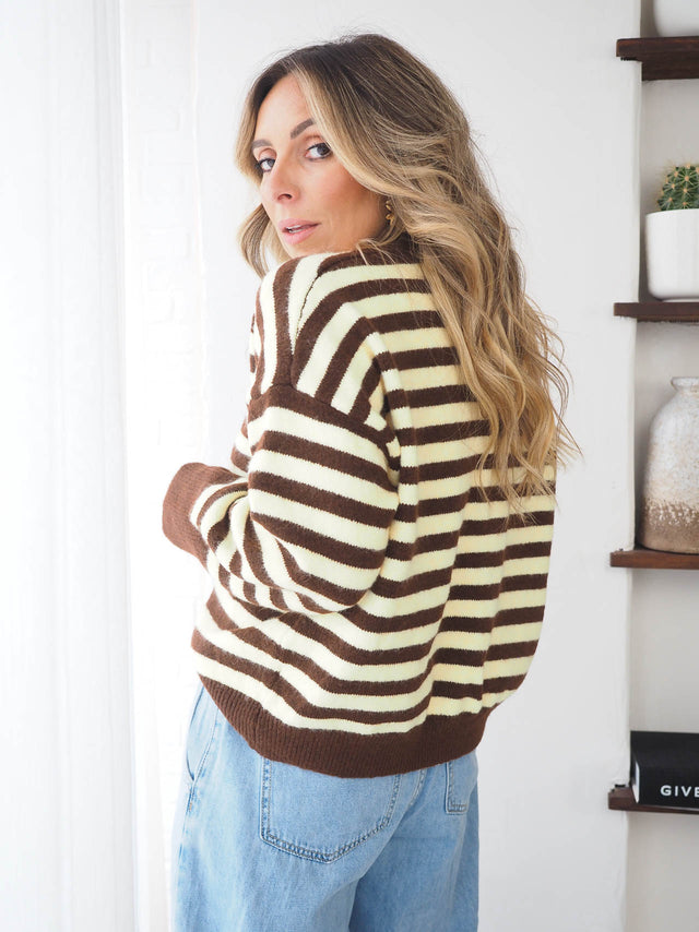 Striped Knit Jacket