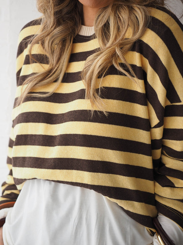 Camisola Malha Com Riscas