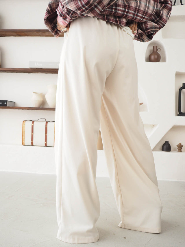 Pleated Wide Leg Pants