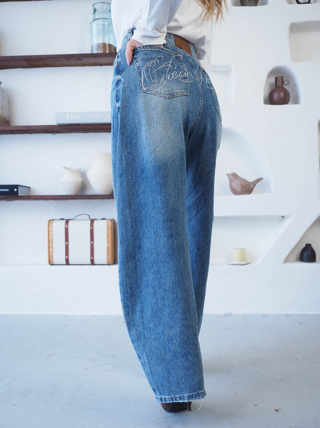 Calças Balloon Com Brilho