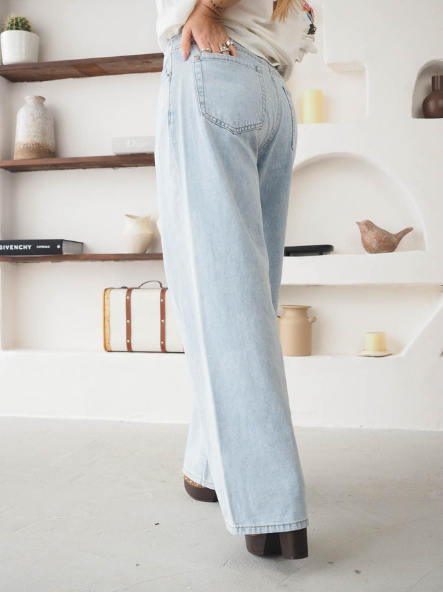 Calças de Ganga Wide Leg