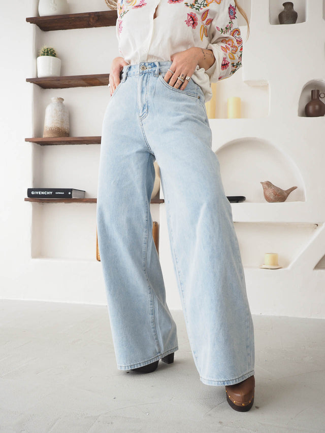 Calças de Ganga Wide Leg